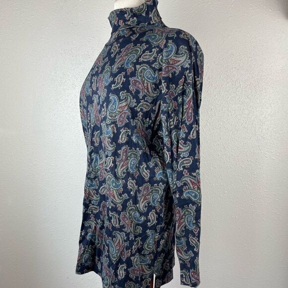 Laura Leigh Ltd. Sport Matching Paisley Turtle Neck and Casual Pants Size M EUC - Picture 3 of 10
